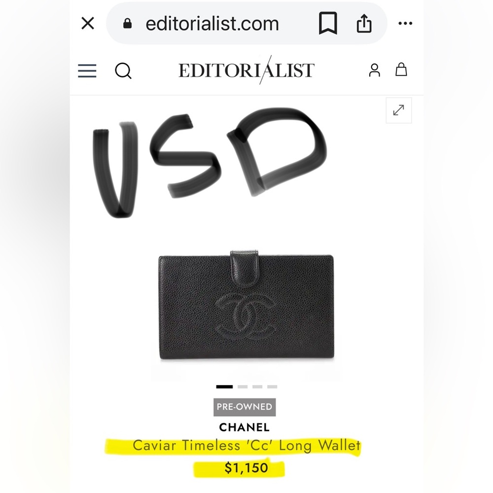 ❌SOLD❌ CHANEL Caviar Timeless CC French Wallet Black - AUTHENTIC - Picture 4 of 16